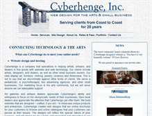 Tablet Screenshot of cyberhenge.com